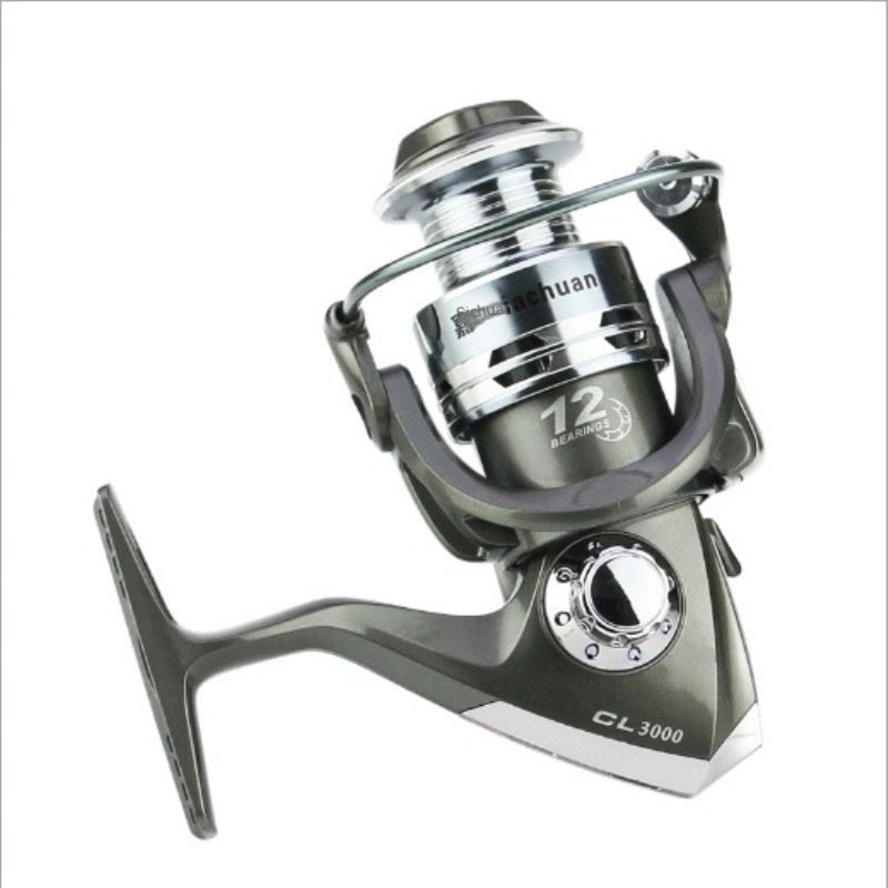 12-axis Metal Toe Cap Fishing Reel