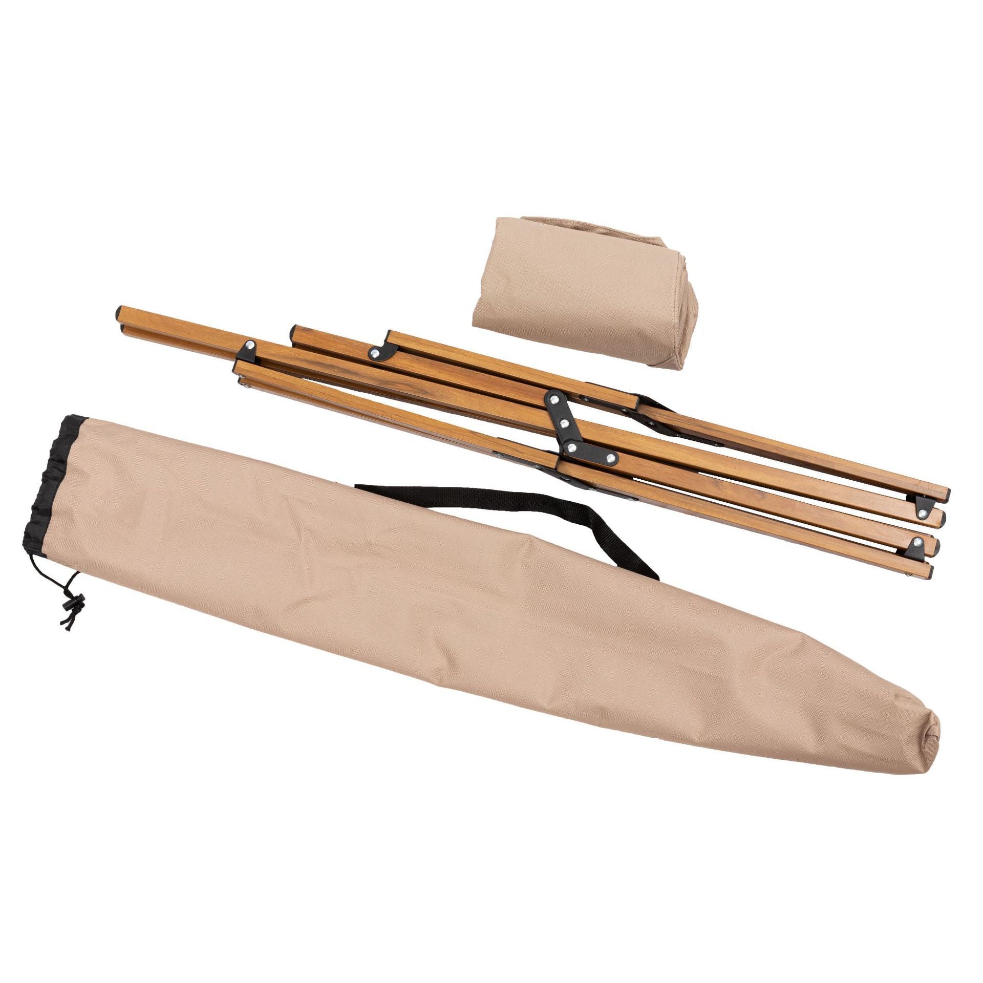 Wooden Grain Aluminum Pipe Camping Chair