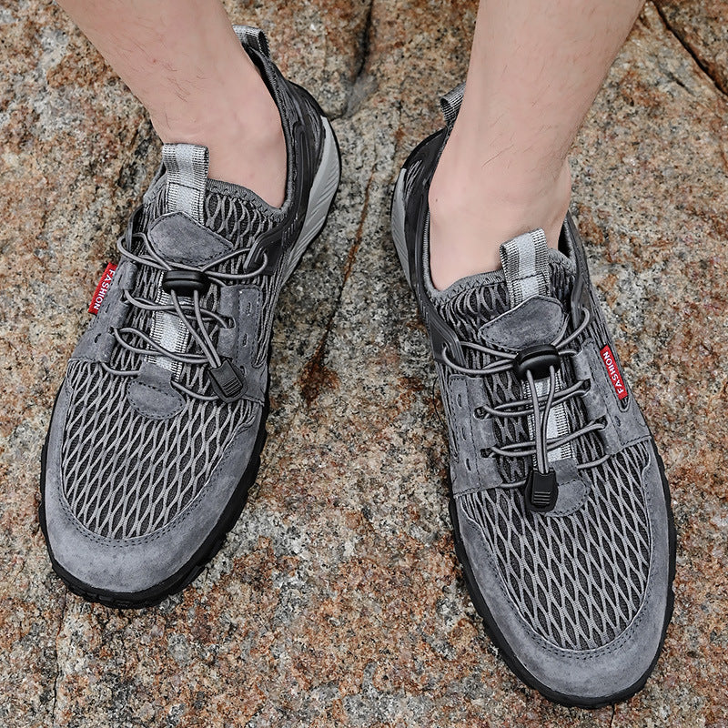 Outdoor Mesh Surface Hiking Shoes