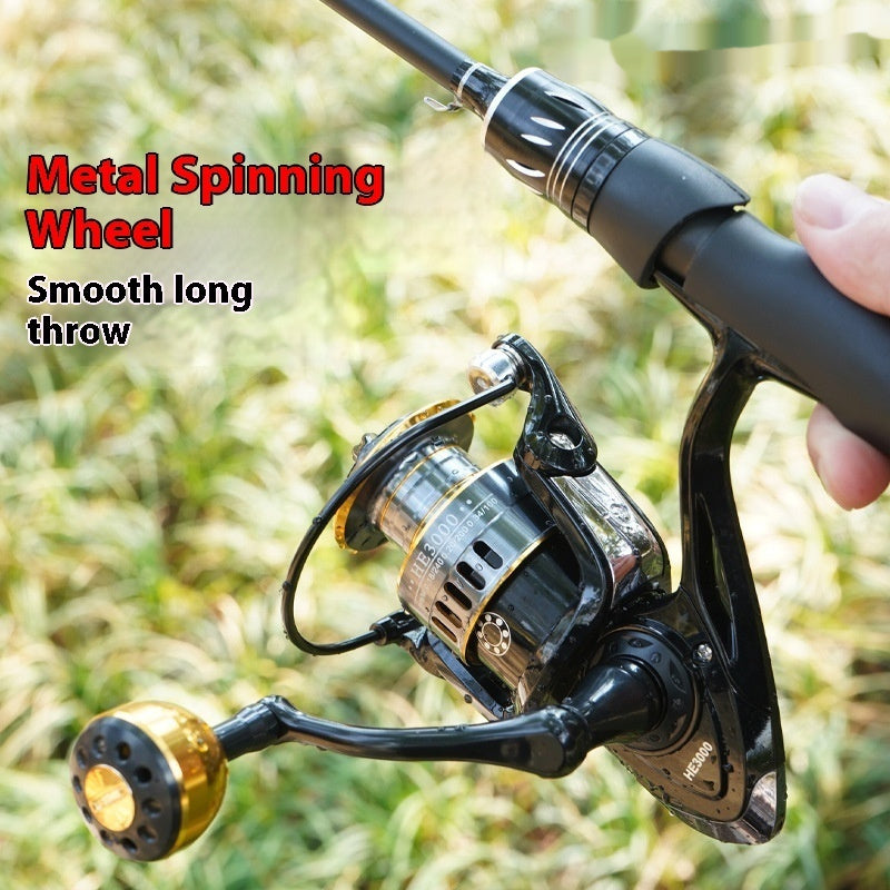 Spinning Reel Telescopic Fishing Rod Tossing
