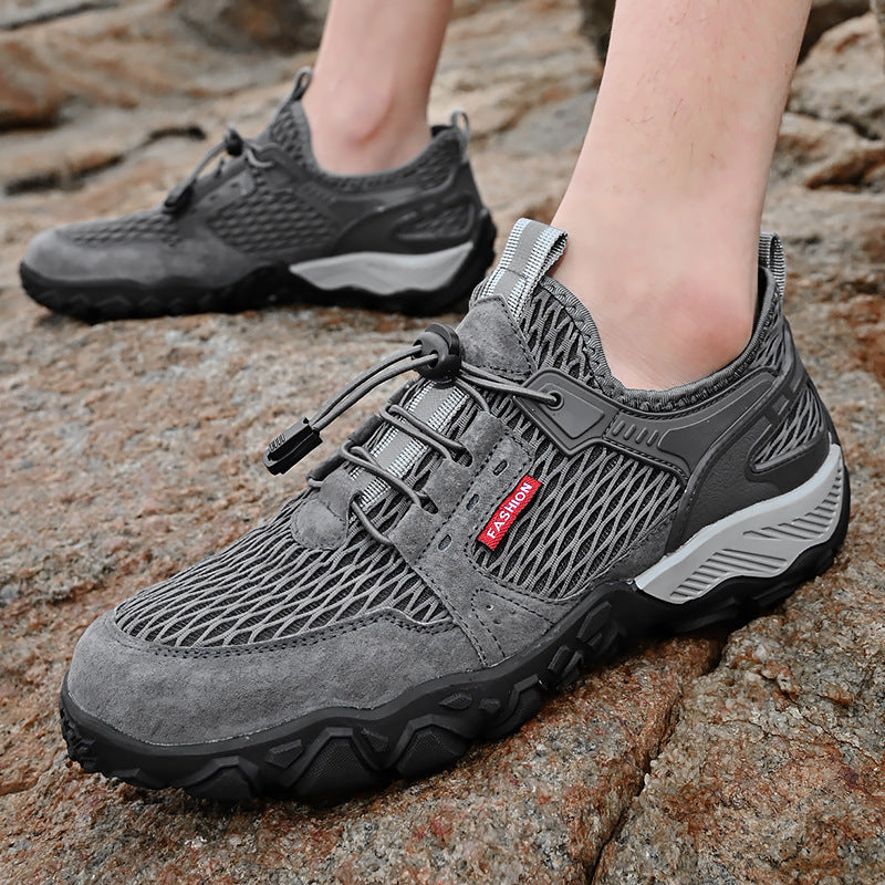 Outdoor Mesh Surface Hiking Shoes