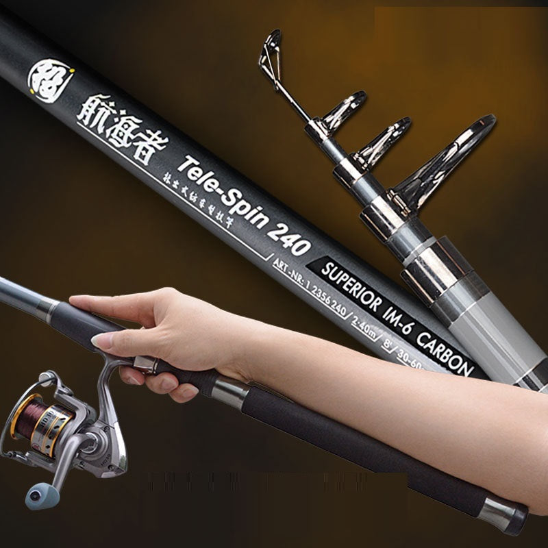Retractable Long-range Fishing Rod