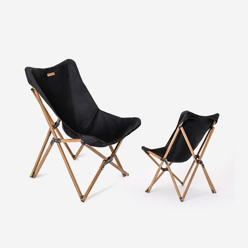 Wooden Grain Aluminum Pipe Camping Chair