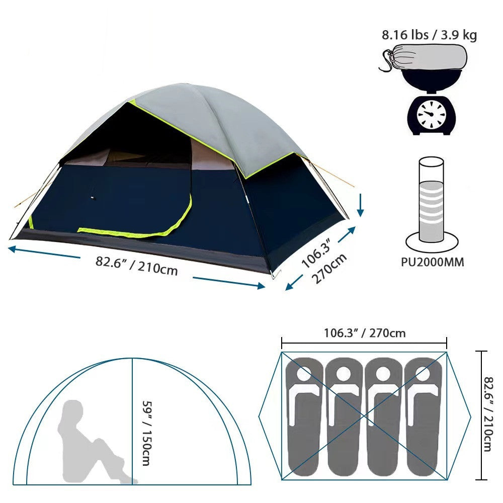 Black Coated Darkroom Tent